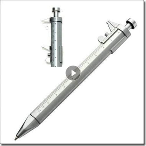 Multifunction Calipers 1mm Gel Ink Pen Vernier Caliper Roller Ball Pen Stationery Ball-Point Creative Stationery Ruler Student