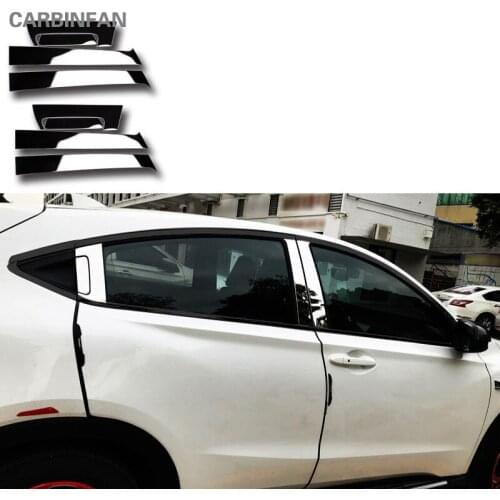 Auto middle window trim pillar trim Decorative Sticker For Honda HR-V HRV Vezel 2014 2015 2016 Car Styling Trim Accessories C474