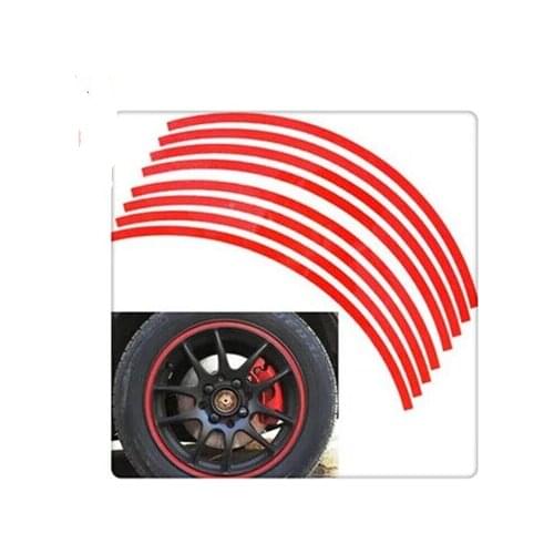 Hot sale Polyethylene Terephthalate Wheel Sticker Reflective Rim Stripe Tape Bike Motorcycle Car Drop shipping