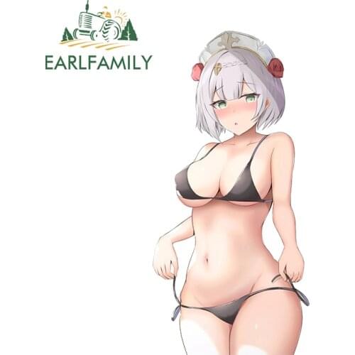 EARLFAMILY 13cm x 6.5cm for Sexy Genshin Impact Campervan Car Stickers Vinyl Decal Motorcycle Car Refrigerators Laptop Decor