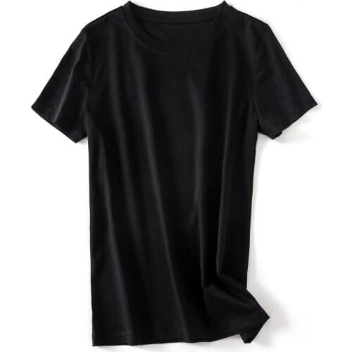 New 100% Cotton Half Sleeve T-shirt Casual Large Size Unisex Summer Loose Pure Solid ColorHigh Quality Brand Round Neck