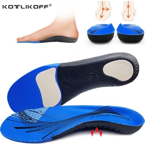 KOTLIKOFF Orthopedic Shoe Sole Insoles For Feet Sport Arch Support Insoles Lightweight Comfortable Foot Pad Insert For Men/Women