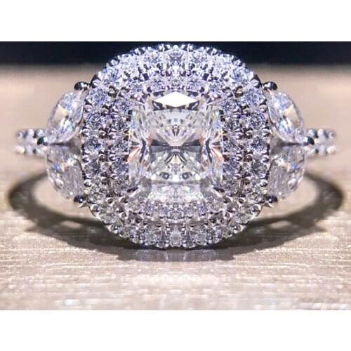 CAOSHI Dazzling Excellent Quality Wedding Ring Female Exquisite Women Crystal Engagement Accessories Luxury Proposal Finger Ring