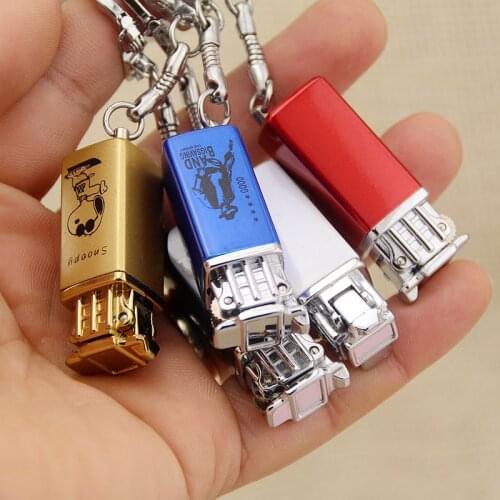 Super Mini Small Pendant Grinding Wheel Open Fire Lighter Smoke Accesoires Gift for Men Briquets Et Accessoires Fumeurs Briquet