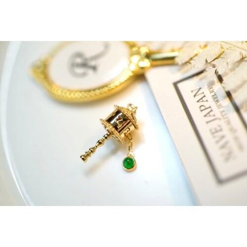 SX412 Solid 18K Yellow Gold Nature Green Emerald Pendants Necklaces for Women Fine Jewelry for Women Gifts