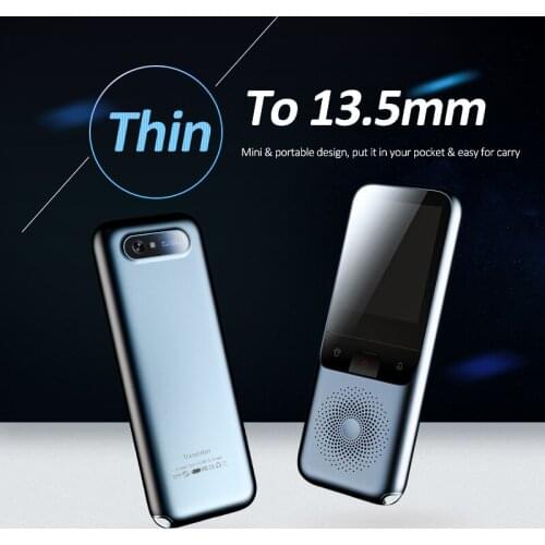 T11 Travel Instant Translator 138 Languages Online Offline Dialect Real-time Voice Recording Translation HD Noise Reduction