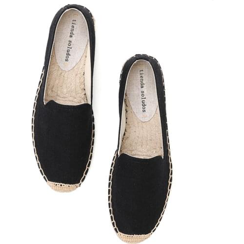 Tienda Soludos Espadrilles Womens Fashion Flat Shoes Zapatillas Mujer Spring Slip On Fishermen Hemp Rope Cartoon Linen Girl