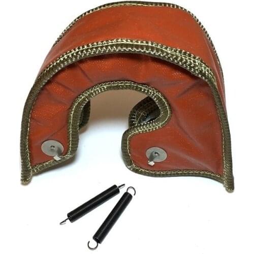 Titanium T3 GT30 Charger Cover Turbo Blanket Red Heat Shield Cover New T3 Universally Fits T3 T25 T28 GT25 GT28 GT30 GT32