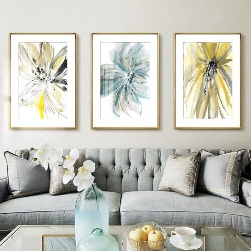 Vintage Flower Leaf Wall Art Watercolor Print Nordic Posters And Prints Canvas Painting Wall Pictures for Living Room Decor
