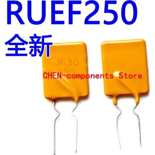 10PCS RUEF250 Self-recovery fuse 2.5A 30V straight Insert