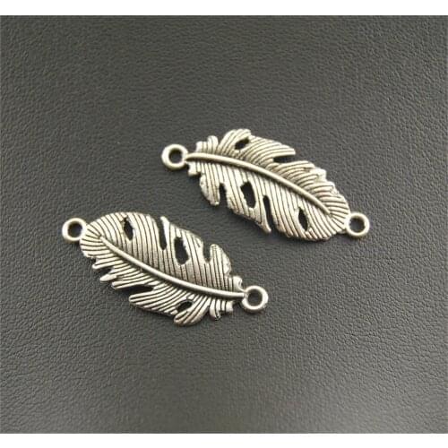 10 Pcs Silver Color Alloy Pendant Filigree Leaf Charm Connector Bracelet Necklace Jewelry Making Handmade DIY A982