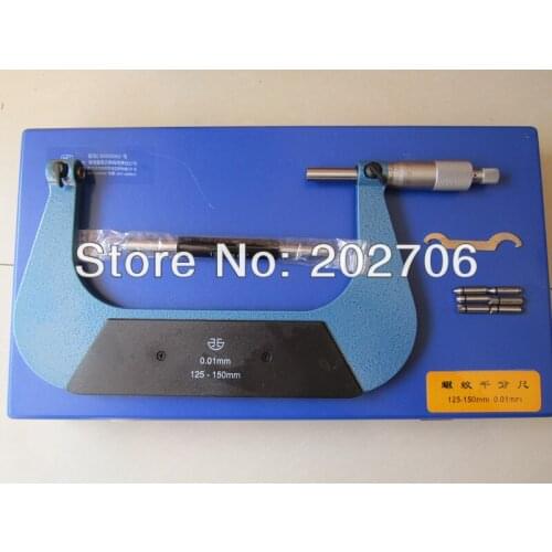 125-150mm Screw Thread Micrometer thread micrometer caliper including measuring anvils