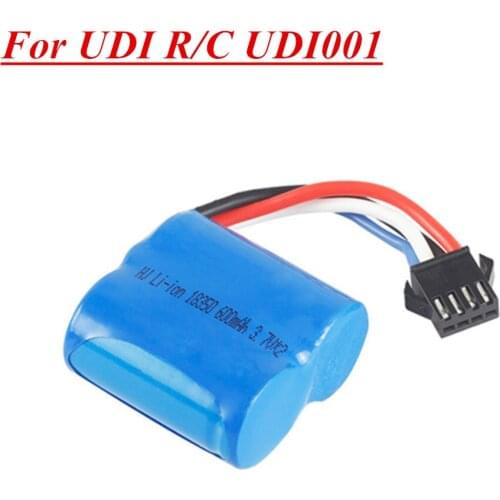 3.7V 600mAh 18350 Li-ion Battery For UDI R/C UDI001 UDI011 Venom Speed Boat 3.7v*2 Replacement Battery 1pcs to 10pcs