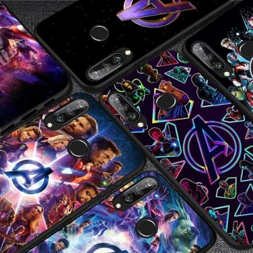 Marvel Avengers Logo Soft TPU For Huawei Y9S Y6S Y8S Y9A Y7A Y8P Y7P Y5P Y6P Y7 Y6 Y5 Pro Prime 2020 2019 2018 Phone Case