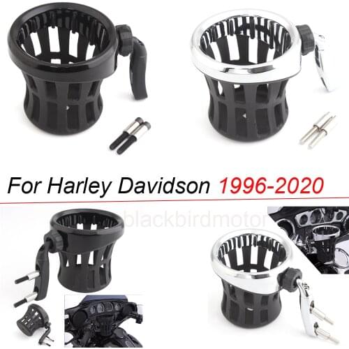 Motorcycle Cup Holder Drink Beverage Holder Carrier Support Bracket For Harley Touring Dyna Livewire XL FXST Road King Softail
