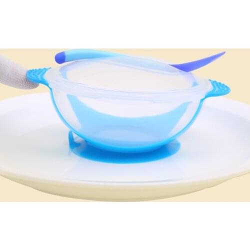 Toddler Baby Dishes Suction Cup Bowl with Spoon Food Feeding Children Training Set Tableware Baby Products Baby Plate