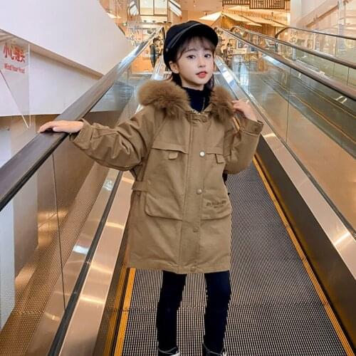 Girls Baby Korean Style Basic Spring Autumn Winter Jackets Hooded Windbreaker Lovely Fashion Teens Overcoats Daily Kids Outwear