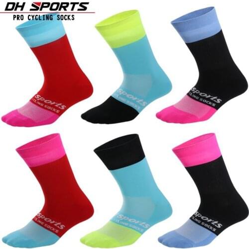 DH SPORTS Brand New Professional Men Women Cycling Socks Road Bicycle Bike Socks Outdoor Running Climbing Compression Socks