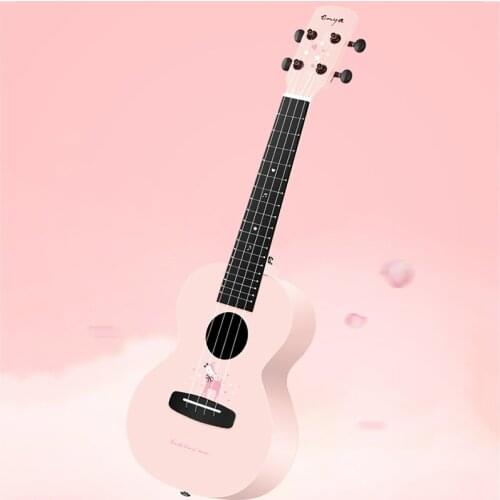 Travel Ukulele Soprano Body Original Music Acoustic 4 String Small Guitar 26 Inch Wood Pink Gift Guitarra Instruments ZZ50YL