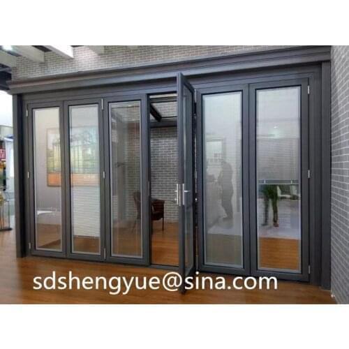 80"*80* Bi-Fold Door Insulation Aluminum 75 Series Aluminum alloy door folding