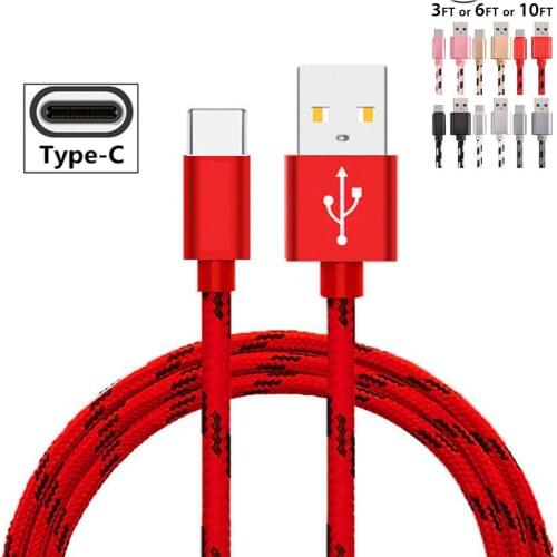 USB C Cable Big Metal plug Fast Charger for Huawei P20 lite P30 pro Honor V10 10 view 20 Wileyfox Swift 2 3 Plus Type-C Charging