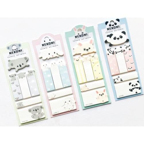 Kawaii Panda Rabbit Koala Memo Pads Paper Message Post Markers