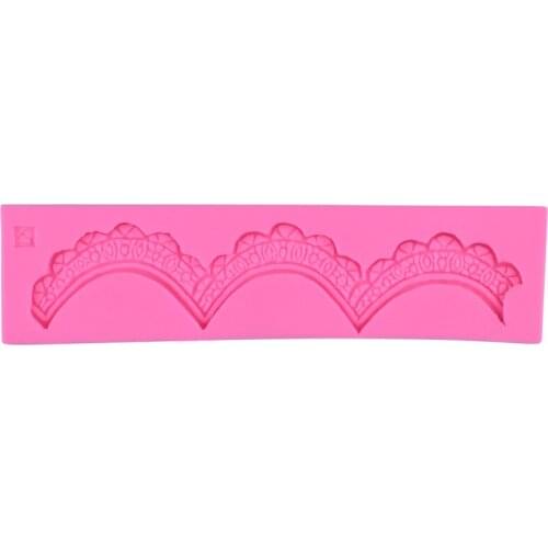 Lace pattern flip sugar silicone mold cake lace decoration mold