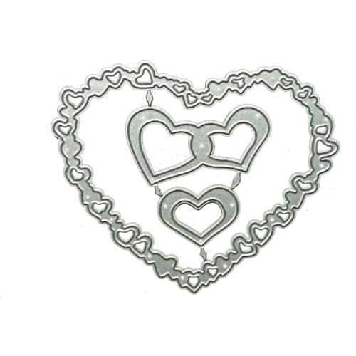 YINISE CUT Metal Cutting Dies For Scrapbooking Love Stencils Scrapbook DIY Album Cards Decoration Embossing Die Cuts Cutter
