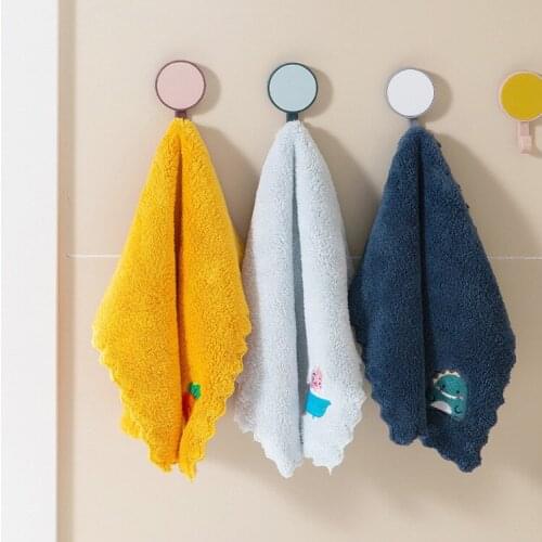 Cute Cartoon Kitchen Towel Anti-Grease Wiping Rag Dishcloth Super Absorbent Microfiber Cleaning Cloth Household Dishrag