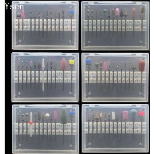 12pcs/set Nail Drill Bit Set Nail Files Electric Machine for Manicure Rotate Burr Polishing Tools Cutters Manicure Accessory