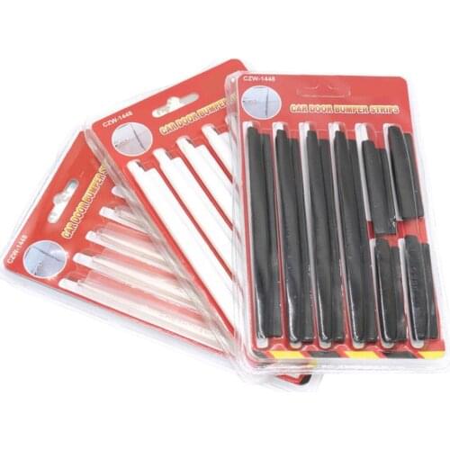 White Black Car Door Edge Guard Strip Scratch Protector Anti-collision Trim Mirror Sticker Exterior Accessories New