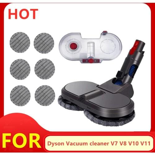 Electric Mop Head For Dyson V7 V8 V10 V11 Dyson Vacuum Cleaner Electric Floor Brush Head Water Tank Cleaning Cloth Accessories