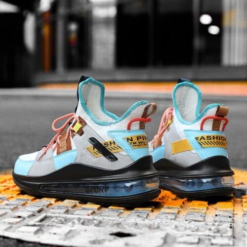 New 2020 Mens Casual Shoes Spring Autumn High Elasticity Men Breathable Fashion Sneakers Plus Size Shoes 39 ~ 45