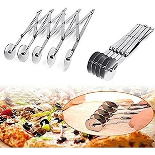 New Arrival 3/5/7 Wheels Dough Divider Pizza Cutter Roller Pastry Knife Cake Baking Tool