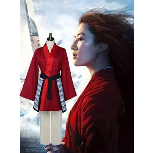 New Movie Hua Mulan Cosplay Costumes Princess Dresses up for Adults Kids Performance Halloween Costume Armor