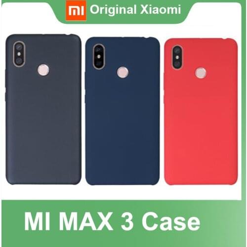 Original Xiaomi Mi Max 3 Case hard PC + Soft Fiber Cover For Mi Max 3 Back Cover MAX3 Pro PC Shockproof Capas Coque