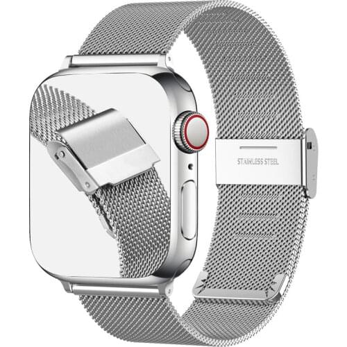 Milanese Watchband for Apple Watch 6 5 4 44mm 40mm Stainless Steel Replacement Bracelet Band Strap for iwatch 1 2 3 38mm 42mm