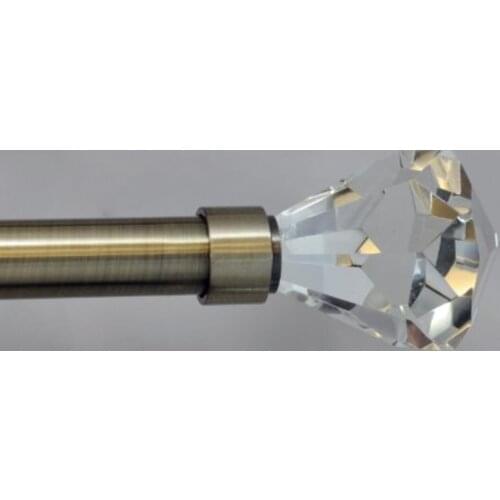 Shower room crystal glass door handles gold color 400mm