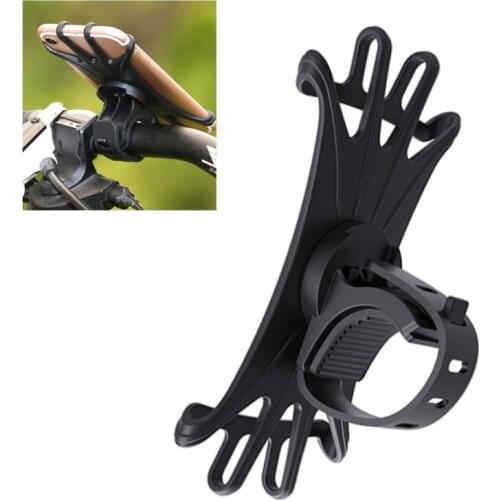 Silicone Bicycle Phone Holder Universal Motorcycle Mobile Phone Holder Bike Handlebar Stand Bracket Mount Band Bike GPS