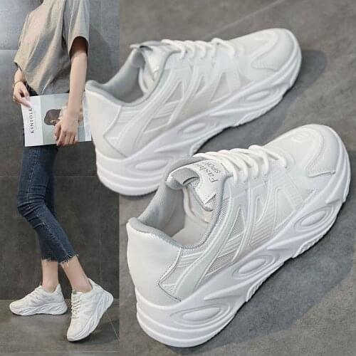 Student Sports Shoes Female Spring New Casual Breathable Running Shoes Flat Comfortable Old Shoes