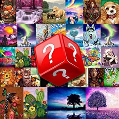 Mysterious box worth buying in 2021, diamond painting full square/round drill bit, unknown home decoration surprise gift