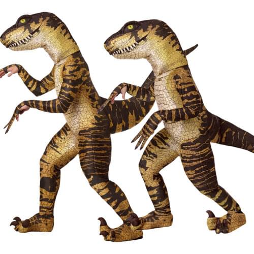 Mascot T REX Anime Cosplay Dinosaur For Adult Men Kids Dino Cartoon Devil Velociraptor Halloween Costume with Headgear