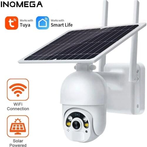 INQMEGA Solar Camera Waterproof Wireless 1080P WiFi IP Camera Wifi 360 Dome CCTV Outdoor Surveillance kamera
