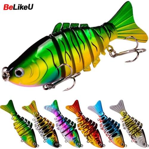1PC 9.5CM/15GSinking Wobblers Fishing Lures Jointed Crankbait Swimbait 7 Segment Hard Artificial Bait For Fishing Tackle Lure
