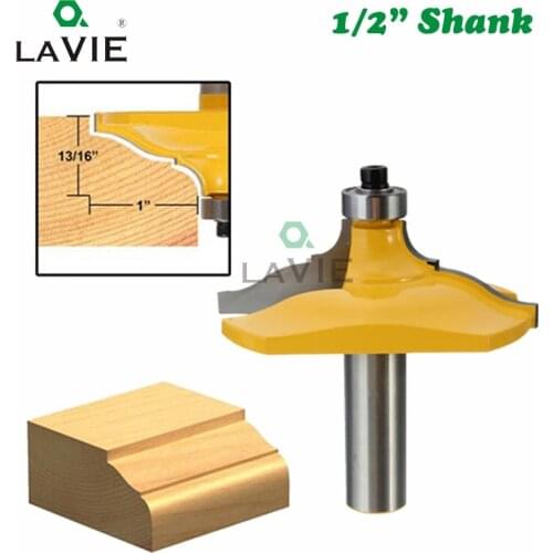 1pc 12mm 1/2" Shank Table Corner Bit Molding and Edging Router Classical Ogee Woodworking Milling Cutter Bit for Wood MC03094