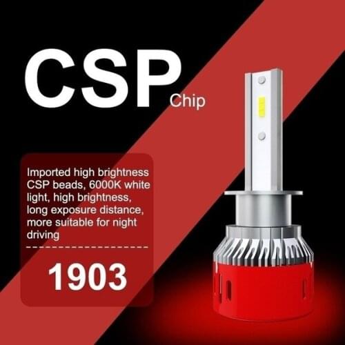100Pcs/Lot 50Pair LED H4 H7 H1 HB4 H11 HB3 9005 9006 CSP Chip Car Headlight Bulbs 72W 12V 6000K 12000Lm Lamp Auto Bulb Light