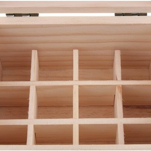 12 Slots Essential Oil Wooden Box Storage Case Organizer Protector Container