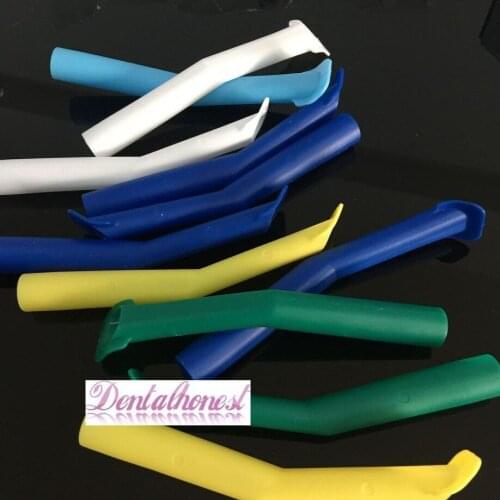 20pcs Dental High Volume Suction Tips Duckbill Evacuation Tips 16mm