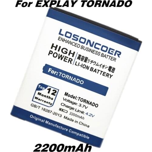 2200mAh Use for EXPLAY TORNADO Battery TORNADO Phone