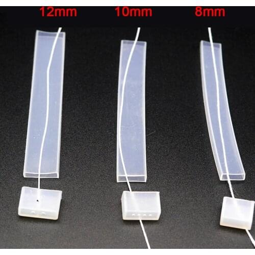 5m/10m length Silicon tube 8mm/10mm/12mm IP67 for SMD 5050 3528 3014 5630 ws2801 ws2811 ws2812b waterproof led strip light